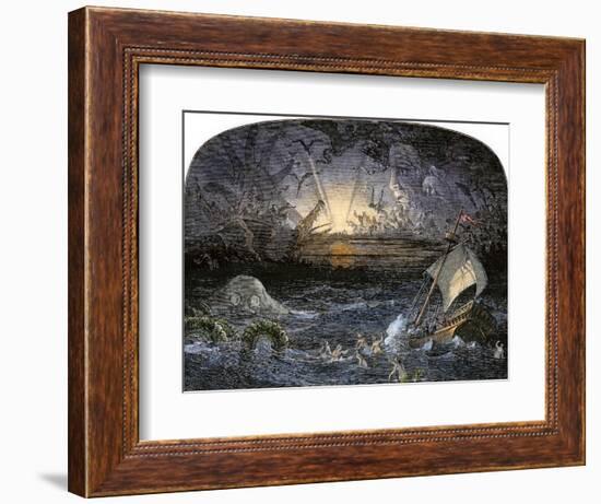 Terrors in the Sea of Darkness-null-Framed Giclee Print