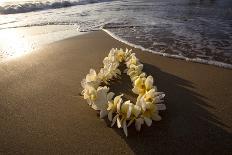 Hawaii, Maui, Lie on Kihei Beach with Reflections in Sand-Terry Eggers-Photographic Print