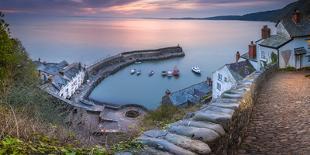 Clovelly Harbour-Terry Mathews-Laminated Photographic Print