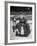 Terry Sawchuck, Star Goalie for the Detroit Red Wings, Posing in Front of Goal at Ice Arena-Alfred Eisenstaedt-Framed Premium Photographic Print