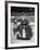 Terry Sawchuck, Star Goalie for the Detroit Red Wings, Posing in Front of Goal at Ice Arena-Alfred Eisenstaedt-Framed Premium Photographic Print