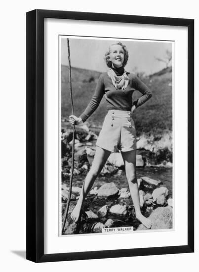 Terry Walker, American Film Actress, C1936-C1939-null-Framed Giclee Print