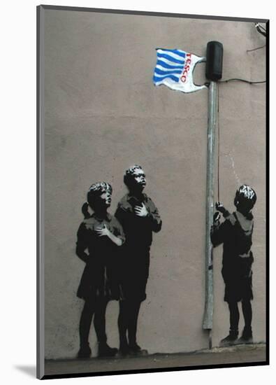 Tesco Flag-Banksy-Mounted Giclee Print