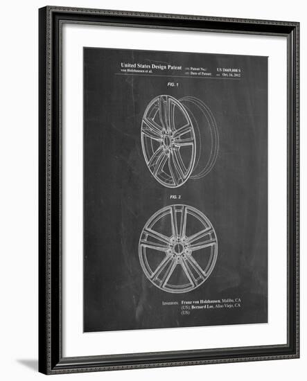 Tesla Car Wheels Patent-Cole Borders-Framed Art Print