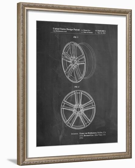 Tesla Car Wheels Patent-Cole Borders-Framed Art Print