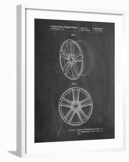 Tesla Car Wheels Patent-Cole Borders-Framed Art Print