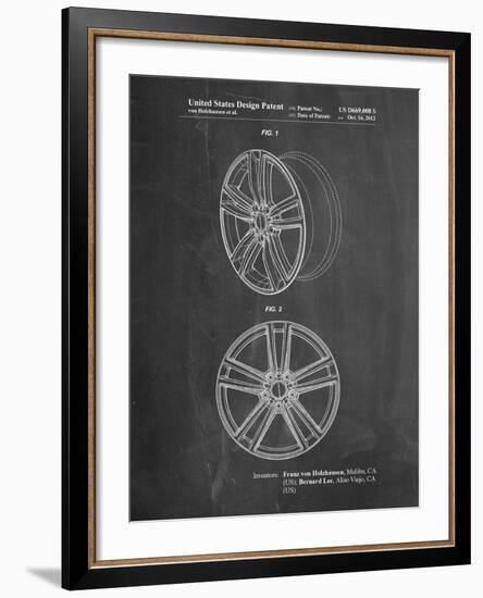 Tesla Car Wheels Patent-Cole Borders-Framed Art Print