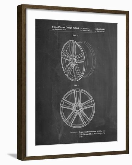 Tesla Car Wheels Patent-Cole Borders-Framed Art Print