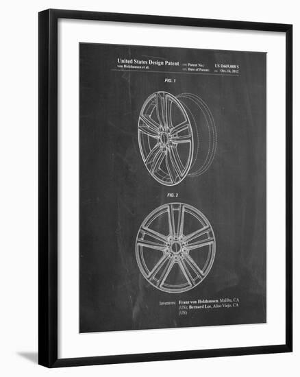 Tesla Car Wheels Patent-Cole Borders-Framed Art Print