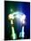 Tesla Coils Firing, Artwork-Victor Habbick-Mounted Photographic Print