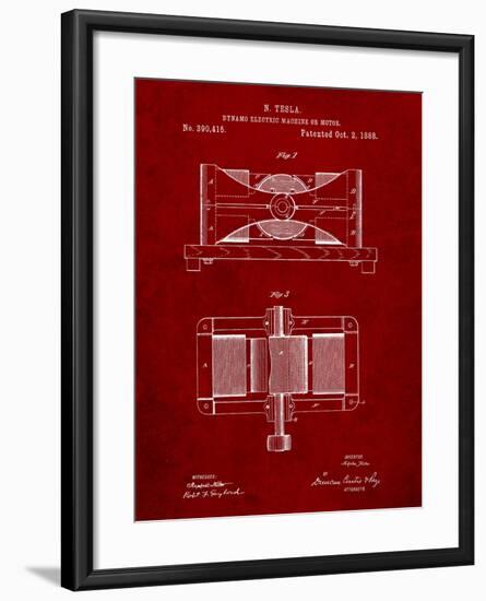 Tesla Dynamo Electric Machine-Cole Borders-Framed Art Print