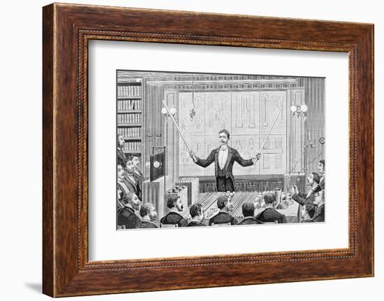 Tesla Nikola Lecturing-Bettmann-Framed Photographic Print