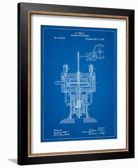 Tesla Reciprocating Engine-Cole Borders-Framed Art Print