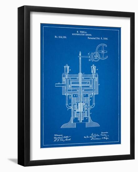 Tesla Reciprocating Engine-Cole Borders-Framed Art Print