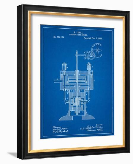 Tesla Reciprocating Engine-Cole Borders-Framed Art Print