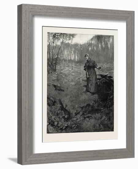 Tess of the D'Urbervilles: The Plantation Wherein She Had Taken Shelter Ran Down at This Spot into-null-Framed Giclee Print