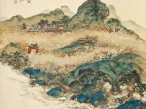 Mount Penglai (Mountain of Immortal), 1924-Tessai Tomioka-Mounted Giclee Print