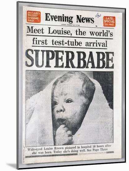 Test-Tube Baby, 1978-null-Mounted Giclee Print