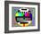 Test Tv Screen-cphoto-Framed Art Print