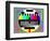 Test Tv Screen-cphoto-Framed Art Print