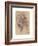 Testa Di Donna Di Profilo-Leonardo Da Vinci-Framed Giclee Print