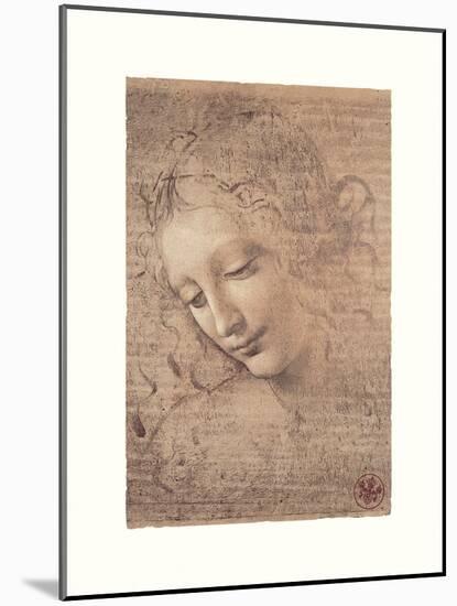 Testa Di Faniciulla Detta-Leonardo Da Vinci-Mounted Giclee Print