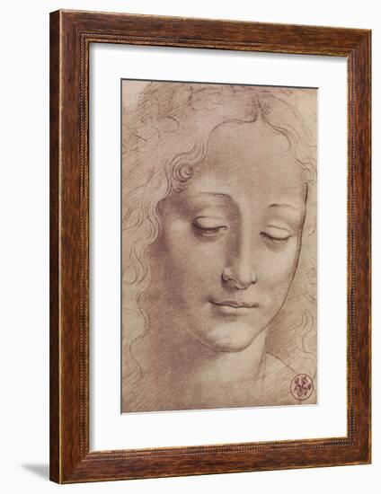 Testa Di Giovinetta-Leonardo Da Vinci-Framed Giclee Print