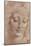 Testa Di Giovinetta-Leonardo Da Vinci-Mounted Giclee Print