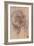 Testa di Giovinetta-Leonardo da Vinci-Framed Art Print