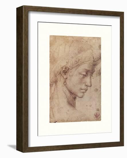 Testa Femminile Di Profilo-Michelangelo-Framed Giclee Print