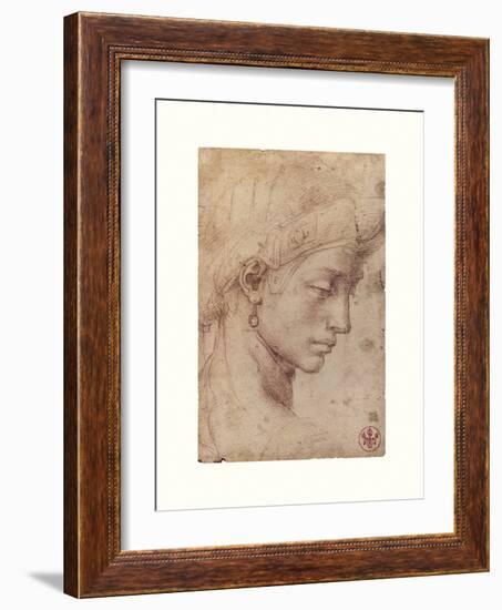 Testa Femminile Di Profilo-Michelangelo-Framed Giclee Print