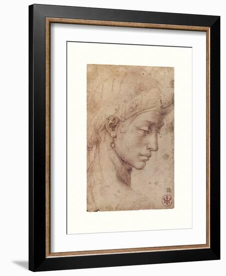 Testa Femminile Di Profilo-Michelangelo-Framed Giclee Print