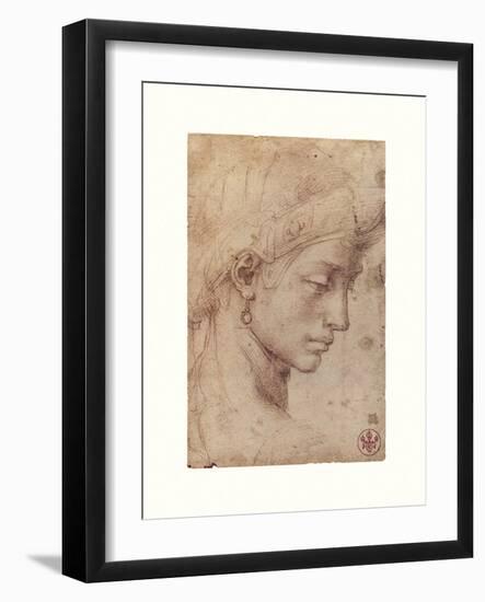 Testa Femminile Di Profilo-Michelangelo-Framed Giclee Print