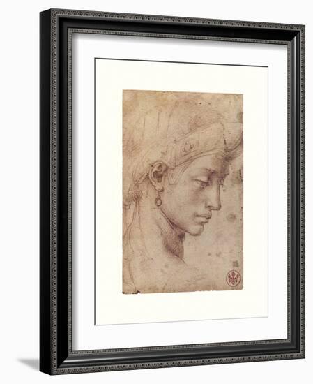 Testa Femminile Di Profilo-Michelangelo-Framed Giclee Print