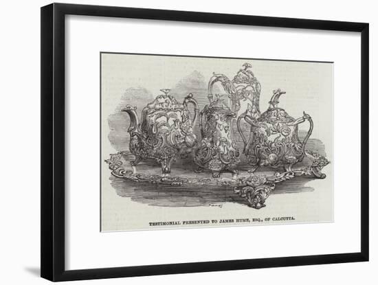 Testimonial Presented to James Hume, Esquire, of Calcutta-null-Framed Giclee Print