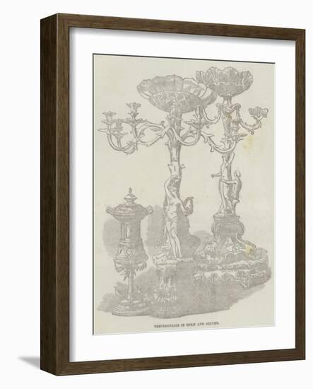 Testimonials in Gold and Silver-null-Framed Giclee Print