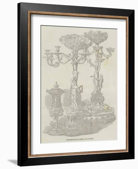 Testimonials in Gold and Silver-null-Framed Giclee Print