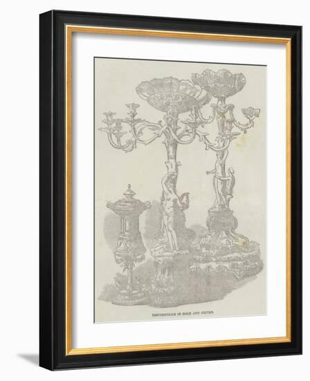 Testimonials in Gold and Silver-null-Framed Giclee Print