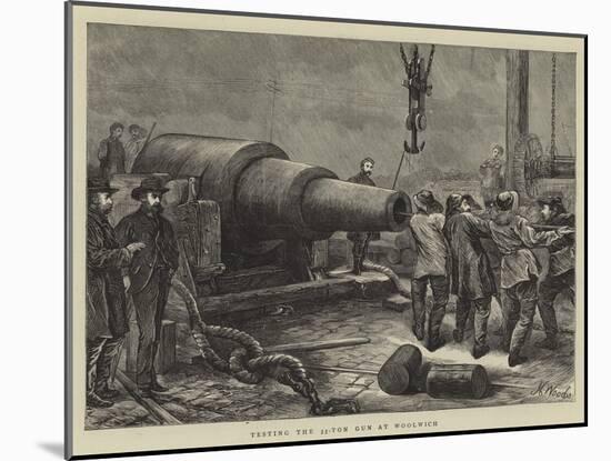 Testing the 35-Ton Gun at Woolwich-Henry Woods-Mounted Giclee Print