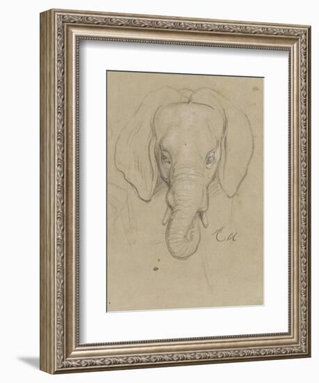 Tête d'éléphant-Charles Le Brun-Framed Giclee Print