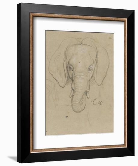 Tête d'éléphant-Charles Le Brun-Framed Giclee Print