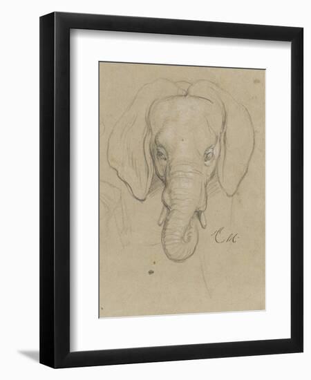 Tête d'éléphant-Charles Le Brun-Framed Giclee Print