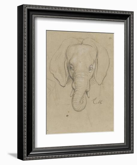 Tête d'éléphant-Charles Le Brun-Framed Giclee Print