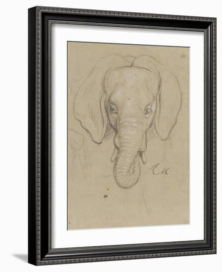 Tête d'éléphant-Charles Le Brun-Framed Giclee Print