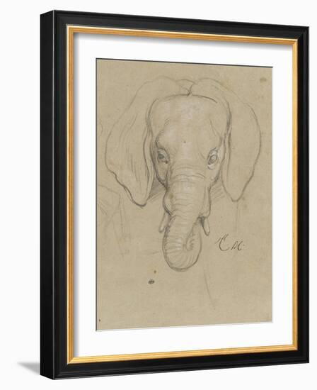 Tête d'éléphant-Charles Le Brun-Framed Giclee Print