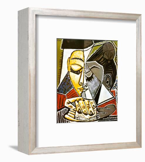 Tete d'une Femme Lisant-Pablo Picasso-Framed Art Print