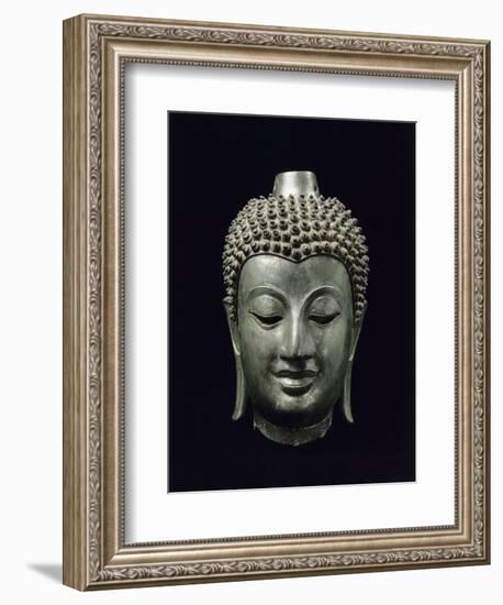 Tête de Buddha-null-Framed Giclee Print