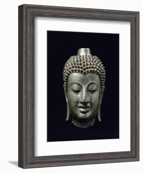 Tête de Buddha-null-Framed Giclee Print