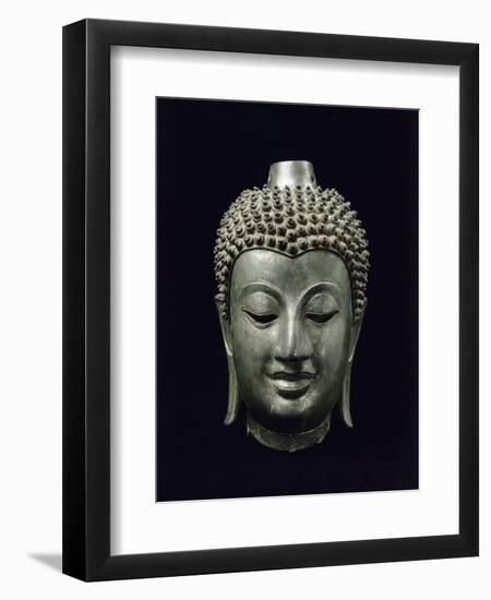 Tête de Buddha-null-Framed Giclee Print