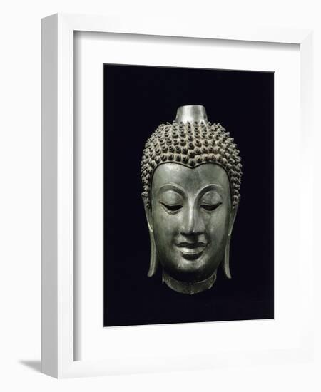 Tête de Buddha-null-Framed Giclee Print